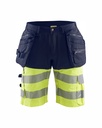 1596 High Vis short met gereedschapszakken