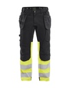 1558 High Vis werkbroek met stretch en gereedschapzakken