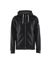 4933 Hooded sweatshirt met rits gevoerd