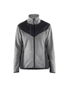 5943 Dames gebreid vest met softshell
