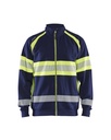 3551 Sweatshirt met rits High vis