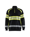 3553 Sweatshirt met halve rits High Vis