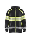 3552 Hooded sweatshirt met rits High Vis