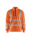 3564 Sweatshirt met halve rits High Vis