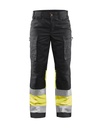 7161 Dames High Vis werkbroek met stretch