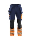 1125 High Vis werkbroek 4-weg stretch met gereedschapszakken