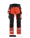 1122 High Vis werkbroek 4-weg stretch met gereedschapszakken