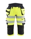 1123 High Vis piraatbroek 4-weg stretch met gereedschapzakken