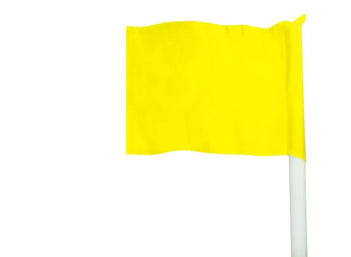 Cornervlag Geel (per 4 stuks)