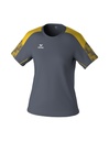 EVO STAR T-Shirt slate grey/geel Dames