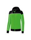 CHANGE by erima trainingsjack met capuchon green/zwart/wit Dames