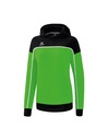 CHANGE by erima sweatshirt met capuchon green/zwart/wit Dames