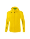 LIGA STAR trainingsjack met capuchon geel/zwart