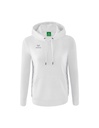 Essential Team sweatshirt met capuchon wit/monument grey Dames